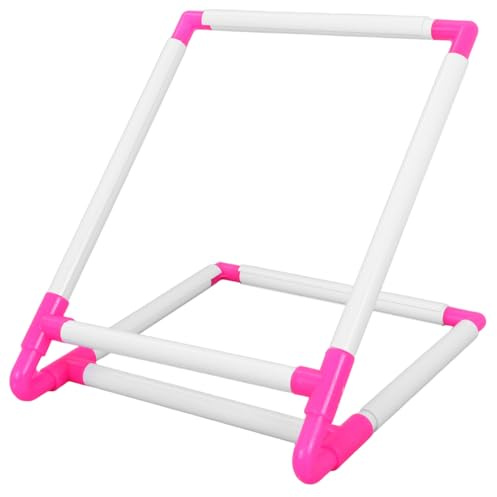 EXCEART Cross Stitch Holder with Clamp Desktop Stand for Hands-Free Embroidery Workstation Suitable for Tabletop and Lap Use Stable Cross Stitch Frame