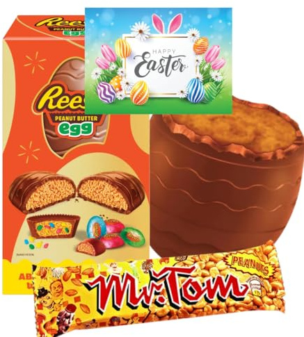 Reeses Chocolate | Reeses Peanut Butter Cup Miniatures Base, 198 g | Reese's Lover calcetín de Navidad