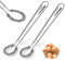 2 Pack Stainless Steel Mini Whisks Spring Coil Wire Egg Beater, Handheld Small Egg Whisk Beater Manual Hand Whisker for Coffee Sauce Milk Mixing
