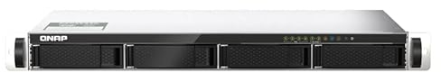 QNAP TS-435XeU-4G Rackmount-NAS 4 Bay Unterstüzt 2,5GbE/10GbE und M.2 NVMe SSD-Caching, ohne HDs