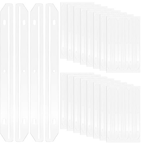 60pcs Organisateur de Magazines, Bandes d'Insertion pour Reliure à Anneaux pour Classeur à 3 Trous, Organisation de Fichiers, Livres, Papiers, Magazines