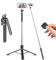 Phone Tripod & Selfie Stick, 180cm Aluminum All in One Extendable Tripod for Smartphone, Portable Travel Tripod Stand with Wireless Remote Control for Phone/Samsung/Android/Camera