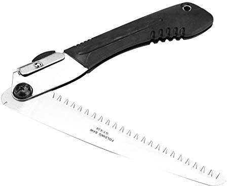 235mm Scie à Elaguer Portable Pliant à Main Pratique,Outil Ultime Tranchante Scie d'élagage Outil de avec Anti-dérapant Poignée pour Camping Élagage Sciage Parage Jardinage