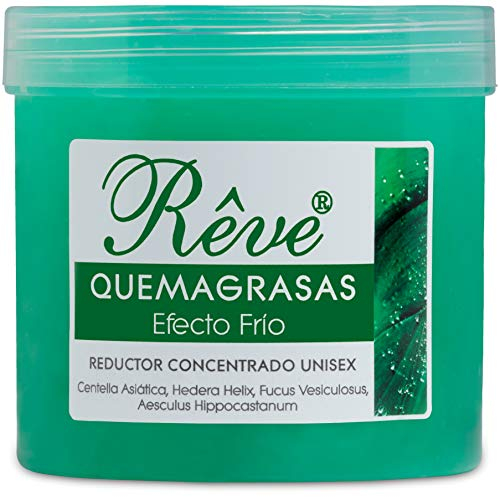 REVE Quemagrasas Efecto Frío - Gel de crema reafirmante adelgazante anticelulítica potente reductora de abdomen, caderas y glúteos para hombre y mujer de 500 ml. Marca: REVE (FRIO)