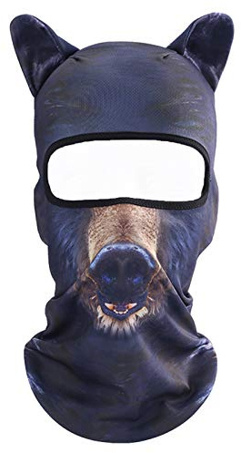 Cat Balaclava,Dog Balaclava,Halloween Hat,Cute Full Face Hood Mask Animal Ski Mask for Hiking Riding Sports Outdoor ((BB-G-08))