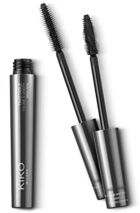 KIKO Milano Twistable Volume & Lenght Mascara | Mascara 2IN1 con Sistema Rotante: Effetti Volume e Lunghezza