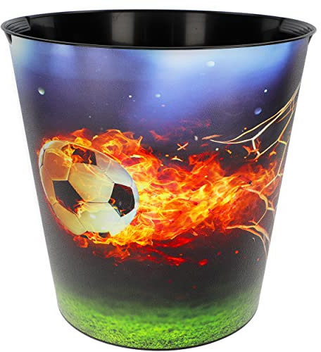 Papierkorb/Mülleimer Modell wählbar 10 Liter - wasserdicht - 28 cm - aus Kunststoff Fußball Eimer - Spielzeugkorb/Popcornschüssel/großer Mülleim..