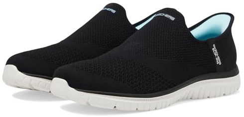 Skechers Femme Virtue Sleek Slip-In ENTRAINEUSE, Black Knit, 40 EU