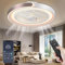 ACJK Deckenleuchte mit Ventilator und Fernbedienung – 70W/7000lm Ventilator mit Licht dimmbare LED, 6 Geschwindigkeitsstufen + Timer, App-Steuerung, 35dB leise für Wohnzimmer/Schlafzimmer/Esszimmer