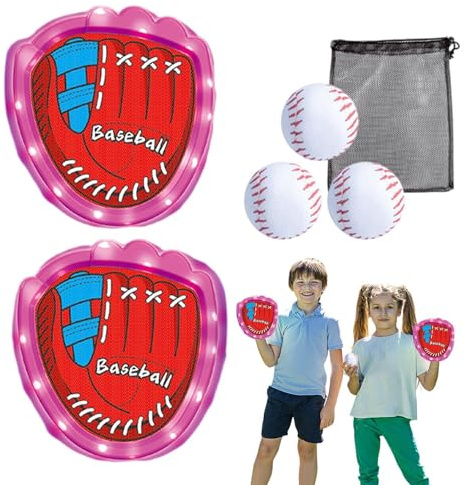 Rrlihjgu Gioco di lancio e cattura la palla,Gioco di lancio e cattura la palla | Giocattolo da gioco di lancio della palla appiccicoso da spiaggia - Giocattolo di allenamento da baseball versatile per