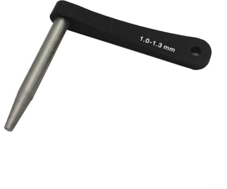 Yuanpgky Clé à rayons pour vélo de route – Outil de réparation de rayons plats compatible avec les rayons de 0,8 à 1,0 mm et 1,0 à 1,3 mm, clé d'entretien en alliage d'aluminium et acier inoxydable (1