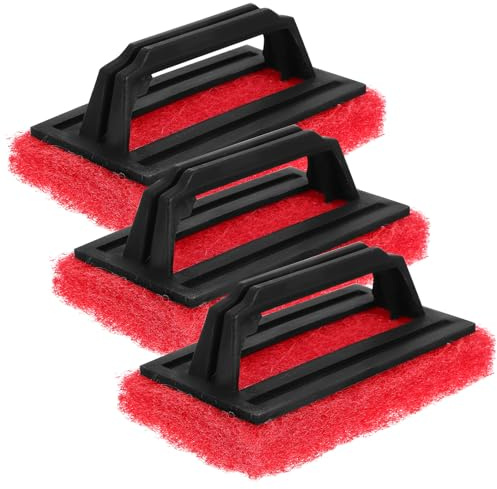 SEWOART Estropajo Silicona Cocina para Serigrafía y Removedor de Tinta Cepillo de Limpieza 3piezas, Pp y Esponja, Compacto y Práctico