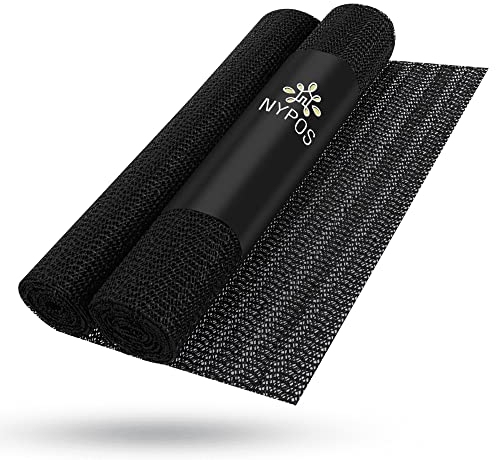 NYPOS Antirutsch-Matte in schwarz (150x30cm), Teppichstopper Gummimatte Anti-rutsch, rutschfeste Unterlage, Schubladenmatte Teppichunterlage – Perfekt für Ihren Alltag!