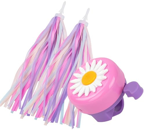 flintronic Sonnette de Vélo pour Enfants, Cloche de Vélo Klaxon Velo Enfant, Filles Sonnette de Guidon de Vélo Sonnette de Sécurité avec Un Son Fort et Clair