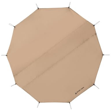 OneTigris Rock Fortress Zeltplane Camping Bodenplane für 6 Personen Mehrzweck Zeltunterlage wasserdicht 5000 mm mit Aufbewahrungstasche für Camping, Wandern und Picknick (Durchmesser 360 cm)