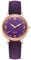 LIWEARE Damenuhr, Damen Analog Quarz Uhr mit PU-Leder Armband, Uhren Damen Klassische Armbanduhr Lässig Quarzuhr Kleideruhr (Lila)