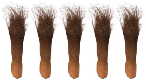 Alipis 5 Fogli di Corteccia Naturale in Fibra di Palma, Corteccia Decorativa Marrone per Decorazioni da Giardino, 50 x 30 cm