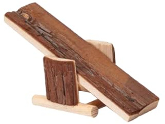 Toddmomy Juguetes De Balancín para Hámsteres Madera Natural Balancín para Mascotas Pequeñas Juguete Masticable para Dientes Decoración para Jaula Casa Mini para Hámster