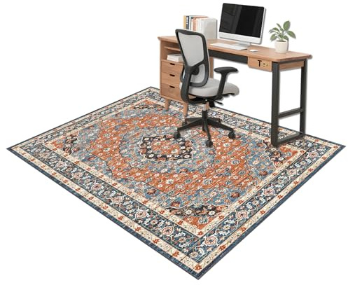 110 x 120 cm Alfombra para Silla de Oficina para Suelos Duros, Antideslizante Protector de Suelo, Alfombra para Sillas con Ruedas, Alfombra Gaming Suelo, Alfombrilla de Escritorio para Parquet