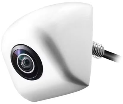 170 Grados AHD 1920x1080P Blanco Vista Trasera del vehículo Invertido Instalar carrocería metálica Coche Inversión Lente Ojo de pez Marcha atrás (Trayectoria dinámica C)