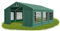 DAS COMPANY Festzelt Partyzelt Faltpavillon - Gartenpavillon Pavillon Weiß Mit Seitenteilen - Wasserdichtes Stabiles PVC 560g/m² Universalzelt - Klappbarer Garten Lagerzelt Dunkelgrün 4x6m
