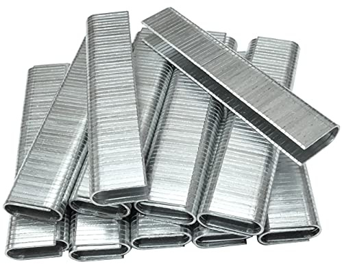 AERZETIX - C49639 - Lot de 2000 agrafes arrondies en forme ''U'' 12.0x6.3mm - accessoire d'agrafage pour agrafeuse manuelle - pour câbles