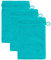 frottana Pearl Waschhandschuh 15 x 20 cm aus 100% Baumwolle, Ocean 3er Set