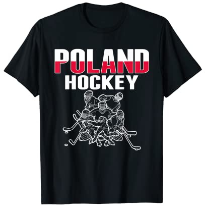 Poland Ice Hockey Fans Jersey Polish Hockey Team Supporter T-Shirt