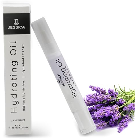 JESSICA Cuticle Oil Pen, Hydrating Nail Strengthener and Repair Treatment, Nourishes and Softens with Brush Applicator, Natural Ingredients with Jojoba, Lavender Scent