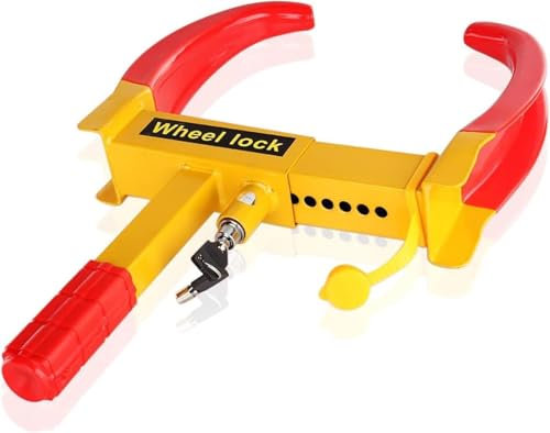 Heavy Duty Wheel Clamp Caravan Trailer Car Van Security Lock with 2 Keys CT2040