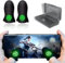 COYUN 1 par Dedales para Jugar al Movil y 1 caja, Transpirable Gaming Disparos sensibles al Sudor, Mobile Game Finger Sleeve, Anti-Sudor Pantalla táctil de Dedo Manga, Funda para Pulgar Transpirable