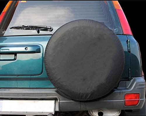 SMKJ Schwarz Auto Reifenhülle Reifentaschen Reifencover Reserveradabdeckung Wasserdicht Universal Gr.16'' für alle Reifentypen ca. 76-79cm/ 29-31