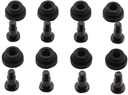 ZRM&E 8pcs 10mm Hard Disk Drive Screws and Shock Absorption Rubber Washer Kit PC Hard Disk Drive Mounting Accessories for 3.5 inches HDD SSD