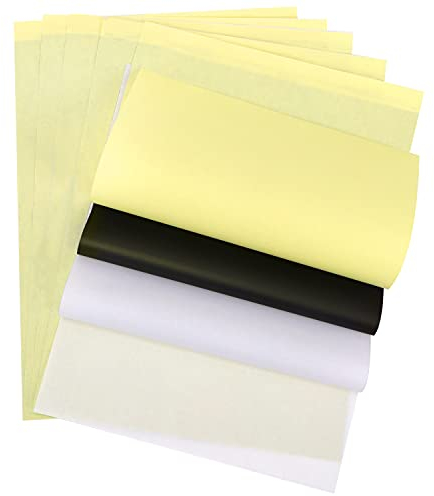 Belle Vous Papier Transferpapier (100 Stk) 29 x 21cm - A4 Matrizenpapier - Professionelles 4-Lagiges Transferpapier - Zubehör Set Schablone