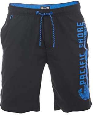 riverso RIVJannik Short de bain pour homme Coupe droite Taille élastique Noir Bleu Rouge Vert Orange S M L XL XXL 3XL 4XL 5XL