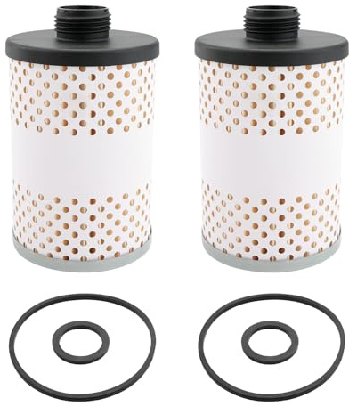Fuel Tank Filter Element 2 Pcs, Replacement For Diesel Gasoline Biodiesel Water Separate 30 Micron with Protective Sheet