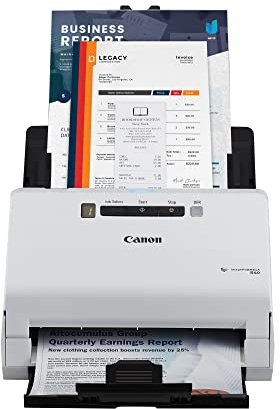 Canon imageFORMULA R40 Office Document Scanner Receipt Edition, for PC and Mac, Scan & Extract Data to QuickBooks Online, Color Duplex Scanning, Auto Document Feeder, Easy Setup for Office Or Home Use