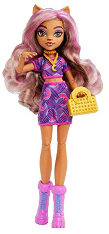 Monster High Muñeca Clawdeen Cuenta con más de 10 articulaciones Flexibles para niñas de 4 años en adelante