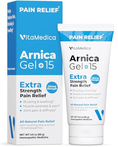 VitaMedica Arnica Gel Plus 15 Healing Plant Compounds, Extra Strength Formula for Bruising, All-Natural Plant-Based Topical Gel