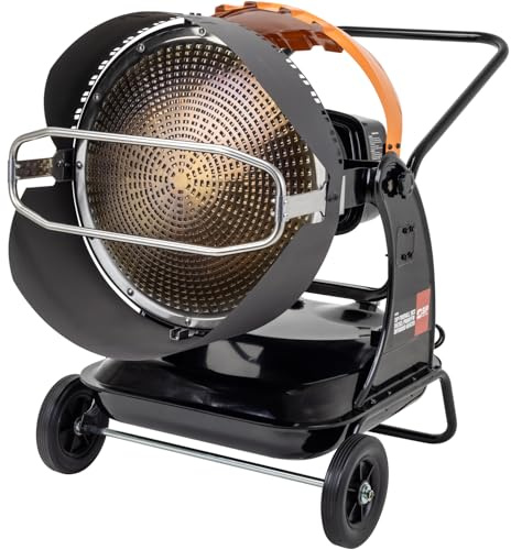 SIP FIREBALL 1822 Infrared Heater, Diesel/Paraffin, 230V 13A, 35.2kW / 120,000 BTU/hr, 40L Fuel Tank