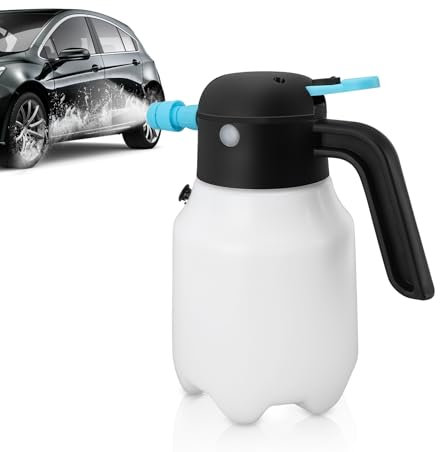 Snow Foam Pump Sprayer, Electric Car Wash Sprayer, 1.8L Pressurised Spray Bottle With Nozzle for Cleaning, Garden, Kitchen