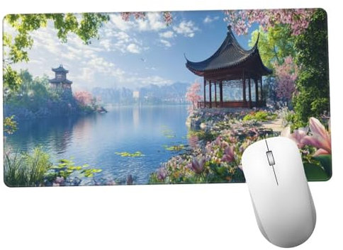 Azul Alfombrilla Ratón 700x400x3mm Alfombrilla Raton XXL Grande con Base de Goma Antideslizante, Lavable, Accesorios Gaming Mar, Ordenador Gamer Regalos, Mouse Pad Gaming Mejora La Velocida Y1352