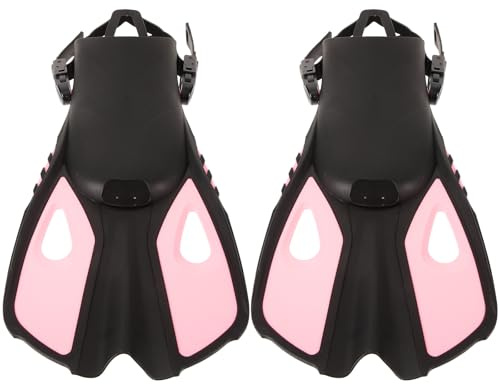Healvian Aletas de Natación Ajustables de Caucho para Adulto Color Rosa Talla L/XL Ideales para Snorkel y Entrenamiento de Buceo Equipo Ligero y Portátil para Natación y Buceo