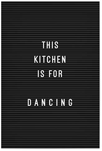 artboxONE Poster 150x100 cm Typografie Letterboard Kitchen Dancing - Bild Board Dancing die küche ist zum tanzen da