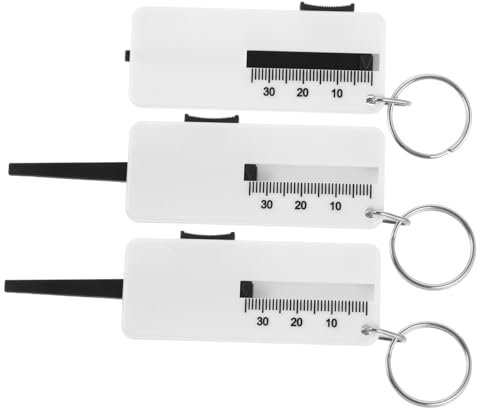 iplusmile 3piezas Medidor De Profundidad De Neumáticos para Automoción Unidades Herramienta De Medición De Banda De Rodadura para Neumáticos De Coche