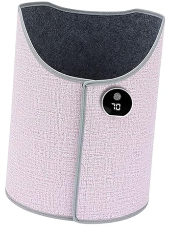 perfk Chauffe-jambes portable à température réglable, pour hommes et femmes, idéal pour le studio, le salon ou la maison. Chauffe-pieds électrique à placer, Rose