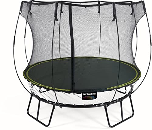 Springfree Trampolin R54 - Compact Round Ø 250 cm Reine Sprungfläche (entspricht Durchmesser 310 cm) inkl. Netz