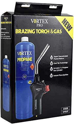 Arctic Hayes Vortex Pro Brazing Torch with 450 g Propane Gas