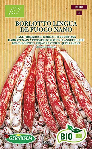 Germisem Biologico Borlotto Lingua de Fuoco Nano Semi di Fagioli Francesi 80 g