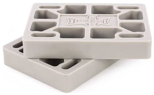 Dogtown Skateboard Risers 1/4 Grey for Old School Skateboards